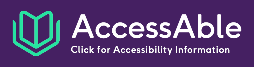 AccessAble logo with purple background