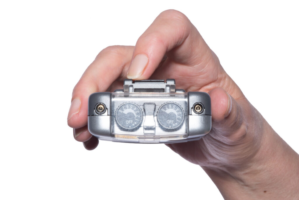 Picture 1 - Photograph of the tens machine off button