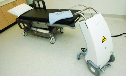 This image portrays the safe that holds the Radioactive implant.