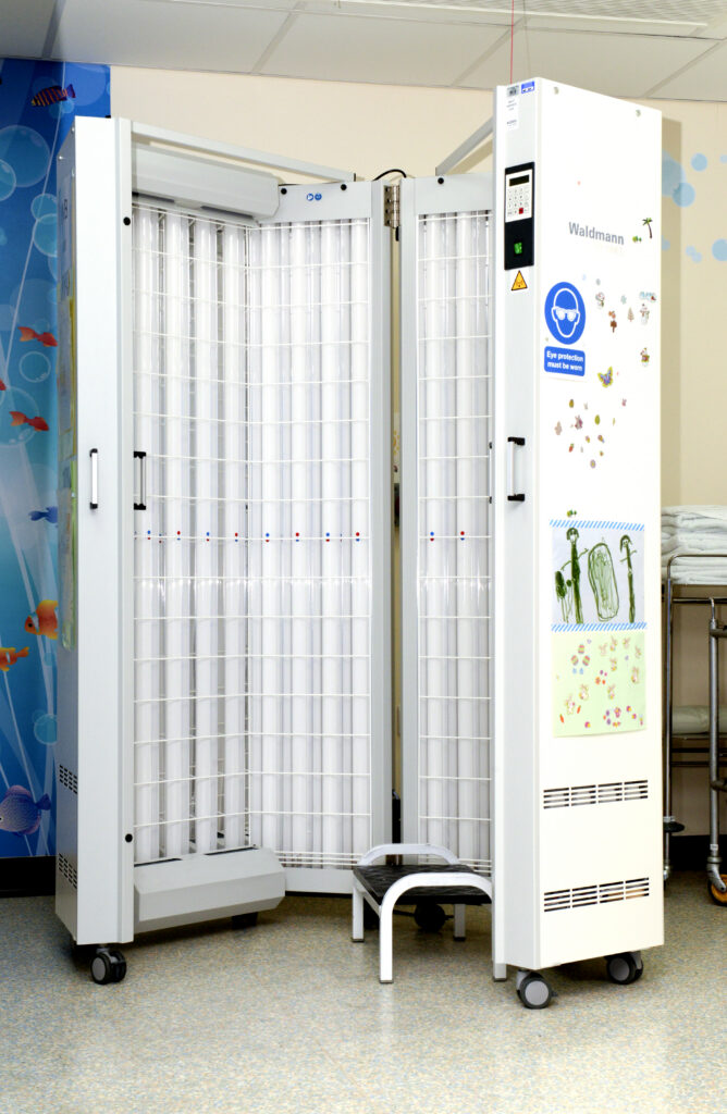 Photograph of the light machine switched off