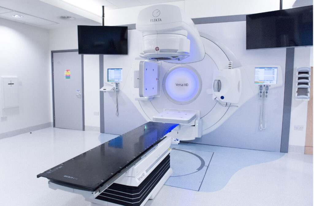Photograph of a linear accelerator.