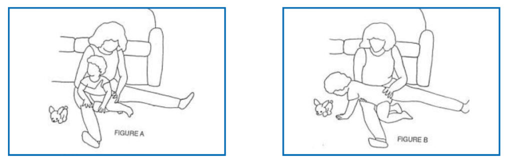 Image of child learning move through different positions