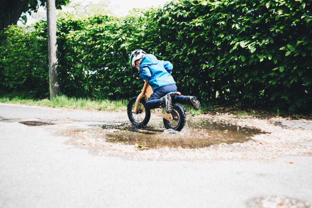Image of child on a bike