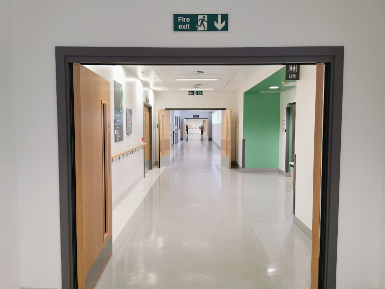 Great Escape From J83 - Main ward entrance.