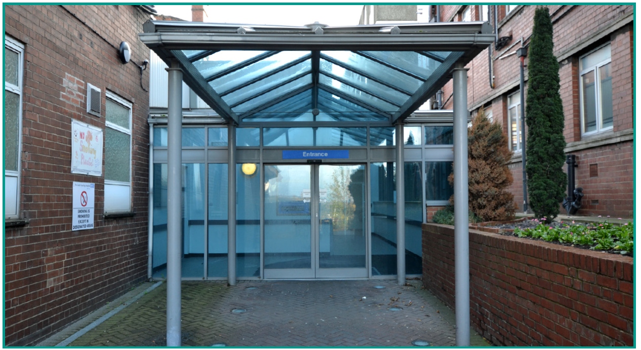 Gledhow Gauntlet Outside From J82- Go through the automatic double doors and then the internal doors and turn left.