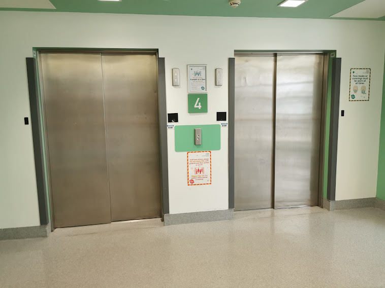 An image of the green lifts.