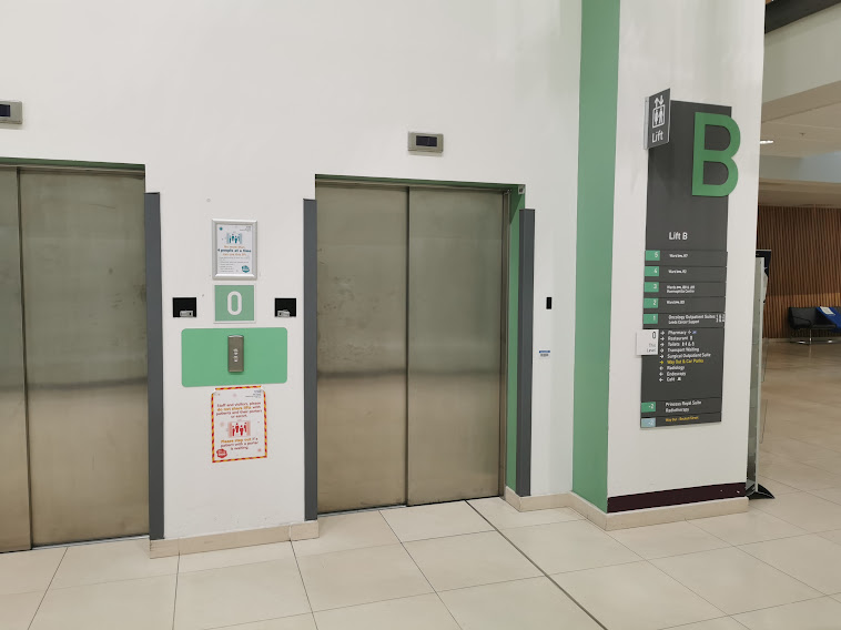 An image of the green lifts.