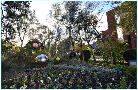 Searching for Silver From J49 or J50 Lincoln - Once you&rsquo;ve crossed the road, you&rsquo;re at the garden. If you want to sit on a bench follow the pavement round to the left.