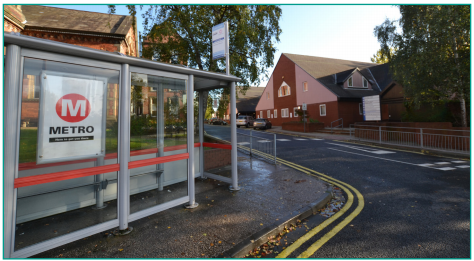 Journey to the Past From J49 or J50 - When past the bus stop, continue following the pavement to your left.