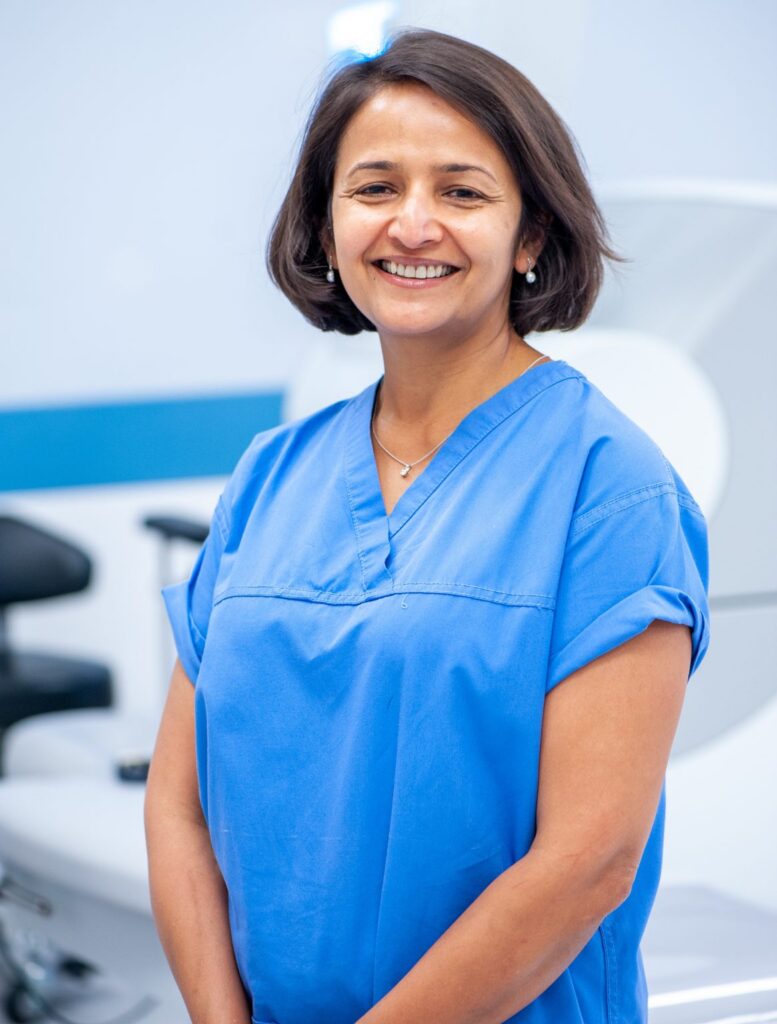 Consultant ophthalmic surgeon, Seema Anand.