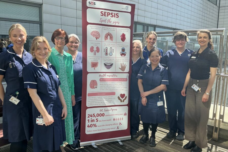 Critical Care Outreach team promoting awareness of sepsis in our hospitals.