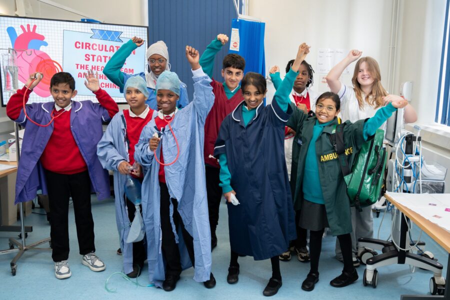 Year 6 class from Shakespeare Primary school in Harehills learns at hospital