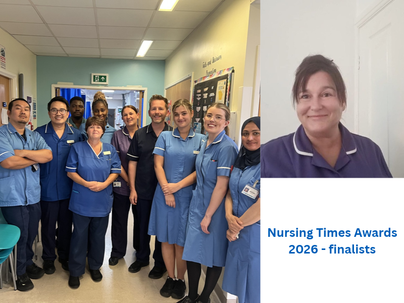 Nursing teams in uniform on ward ward