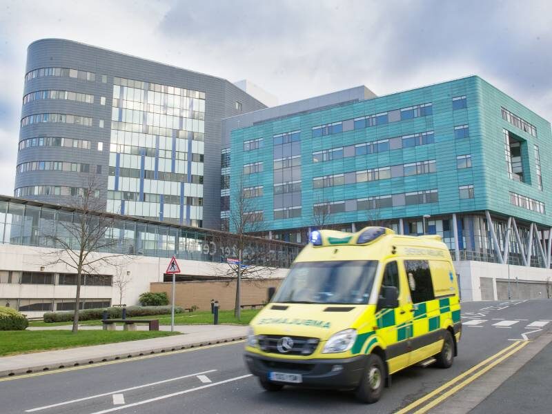 Ambulance outside St James hospital Leeds